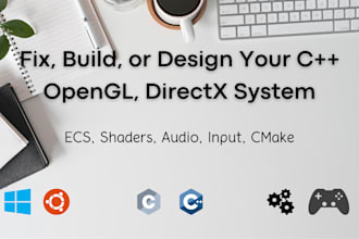 develop your opengl or d3d11 project in cpp