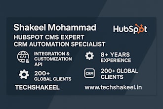 integrate hubspot CRM workflows, forms, and custom properties