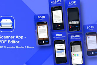 develop ocr scanner app, ai scanner app, document scanner app, pdf scanner app