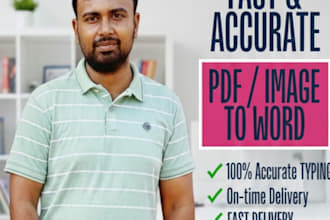 convert scanned PDF or images to editable word file
