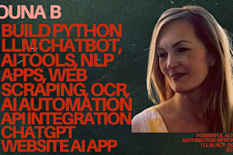 do python ai chatbot web scraping website automation python bot ml nlp ocr gpt4o