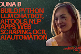 develop python ai, ai web app, saas platform, llm, rag, ocr, nlp, ai automation