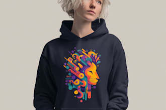 make merch clothing graphic t shirt and hoodie design