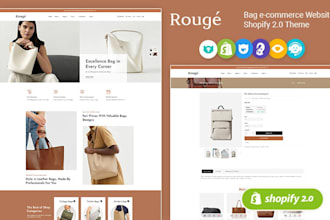 build shopify fashion leather bag website belt shoes wallet website