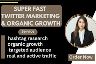 twitter x marketing and promotion with organic growth