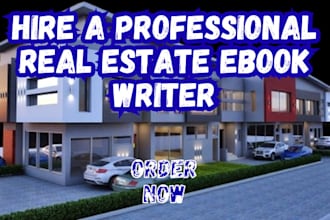 ghost write your real estate ebook, book and ebook writing