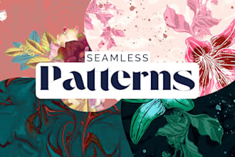 design seamless textile floral, abstract, geometric patterns