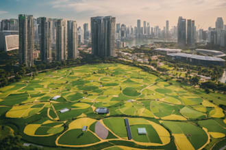 design professional golf course,mini golf,putting green landscape,9 and 18 holes