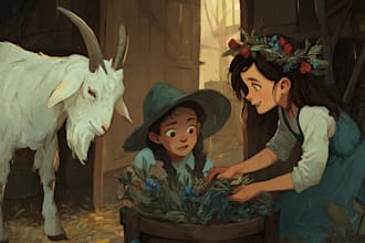 illustrate children story book illustration and covers