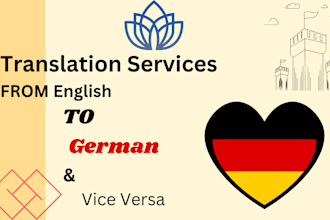translate german to english and english to german