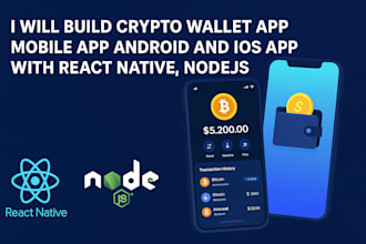 build crypto wallet app, p2p exchange defi dex app using react native, flutter