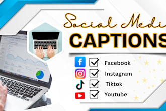 write social media captions