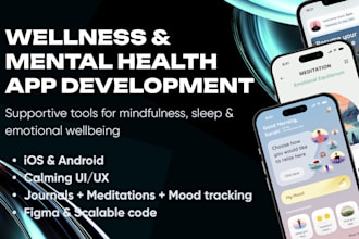 build wellness mental health mobile app mood stress sleep tracker ios android