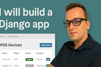 build a professional django website or web application