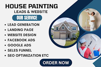 generate house painting leads painting website contractor social media ads