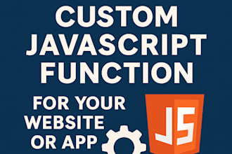 write a custom javascript function for your website or app
