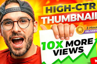 design youtube thumbnail in iman gadzhi style in 5 hours