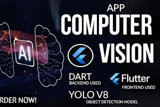 build smart computer vision app using flutter, yolov8, dart