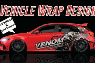 design professional vehicle warp,trucks,cars,vans, etc