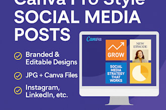 canva pro style social media posts