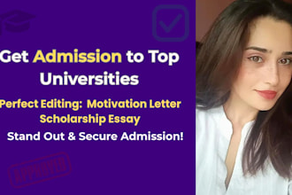 improve your motivation letter, sop, or scholarship essay