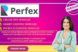 fix develop customize and provide 200 perfex crm modules with saas