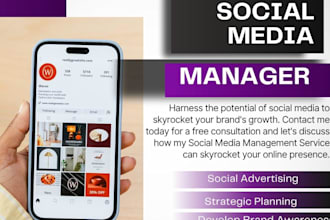 be your social media manager and personal assistant
