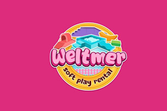 design pictorial logo for soft play rental business
