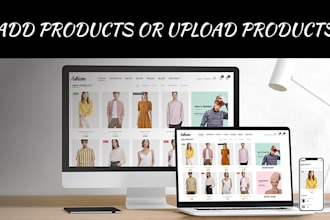 add products or upload products to your shopify and woocommerce store