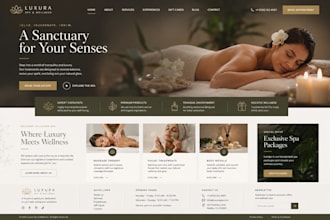build a premium business website with custom UI