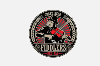 design exceptional beer label factory logo