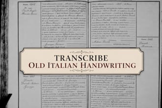 transcribe and translate old italian and latin records