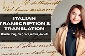 transcribe and translate old italian english or latin records