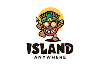 design best quality island beach logo