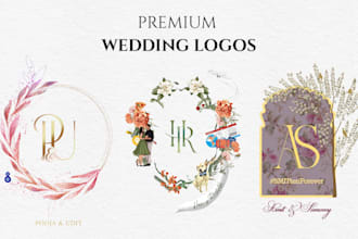 design wedding logo and monogram