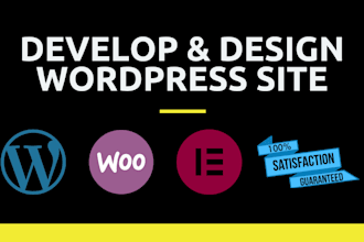 build and customize your wordpress website or fix any issue