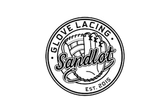 do eye catching fun logo for a baseball glove lacing service