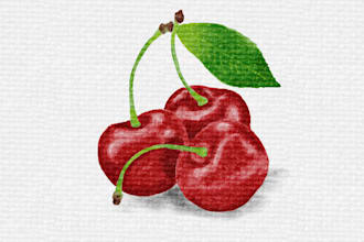 draw watercolor fruit illustrations