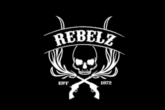 create aesthetics motor mechanic a logo for rebelz