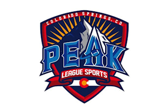 do powerful fun logo for an adult sports league in colorado