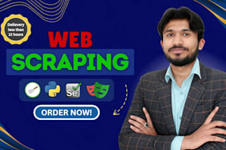 do web scraping, python automation, data extraction, and website mining