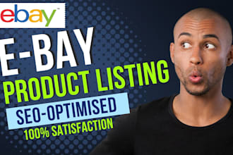 be your expert ebay lister, ebay listing, product listing,