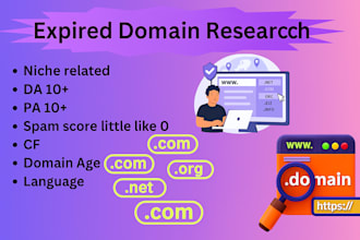 research the best expired domain on targeted niche