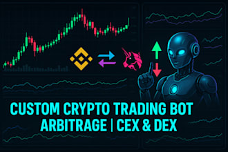 build a profitable crypto trading bot for arbitrage, cex and dex platforms