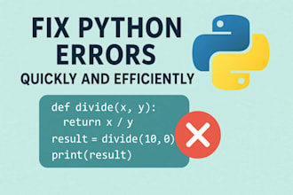 fix debug and fix python errors quickly and efficiently