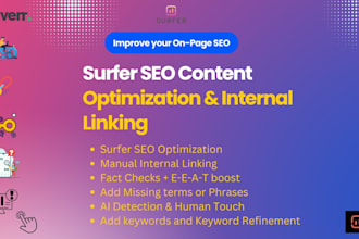 do surfer SEO content writing, optimization, internal linking