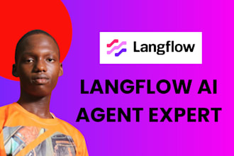 build ai agent with langflow, custom ai agent, ai chatbot, ai automations
