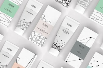 do minimalistic supplement label and packaging