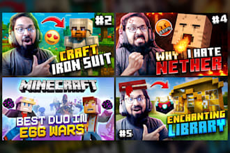 craft viral minecraft thumbnails in 24 hours