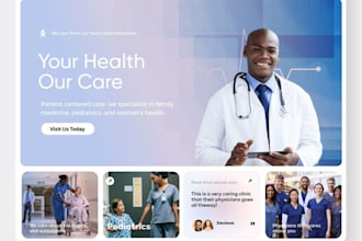 design healthcare website, medical, doctor, dental website
